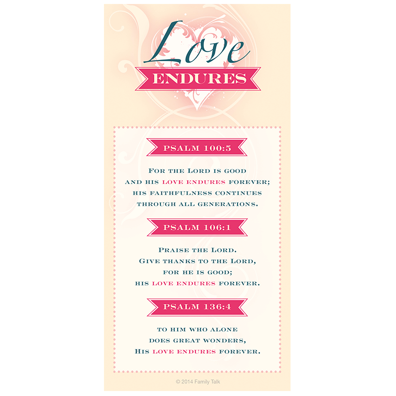 Love Endures Bookmark Product Photo